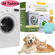 Machine Cleaner Tablets for Pet Owners Pro   Front & Top Load HE Washers   Removes Pet Hair Buildup Eliminates Odors & Residue   36 Tablets 1.5-Year Supply   Septic Safe Deep Clean