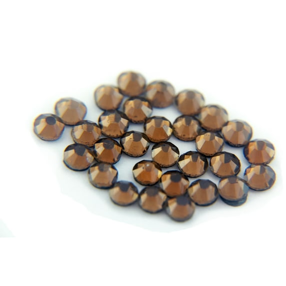 Machine Cut Hot Fix Rhinestones by Threadart SS16 (4mm) Brown 5 Gross (720 stones/pkg) Hotfix Rhinestones - 25 Colors and 5 sizes available
