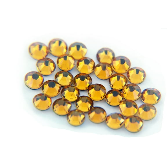 Machine Cut Hot Fix Rhinestones by Threadart SS20 (5mm) Topaz 2 Gross (288 stones/pkg) Hotfix Rhinestones - 25 Colors and 5 sizes available