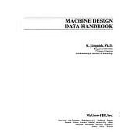 Pre-Owned Machine Design Data Handbook (Hardcover) 0070379335 9780070379336