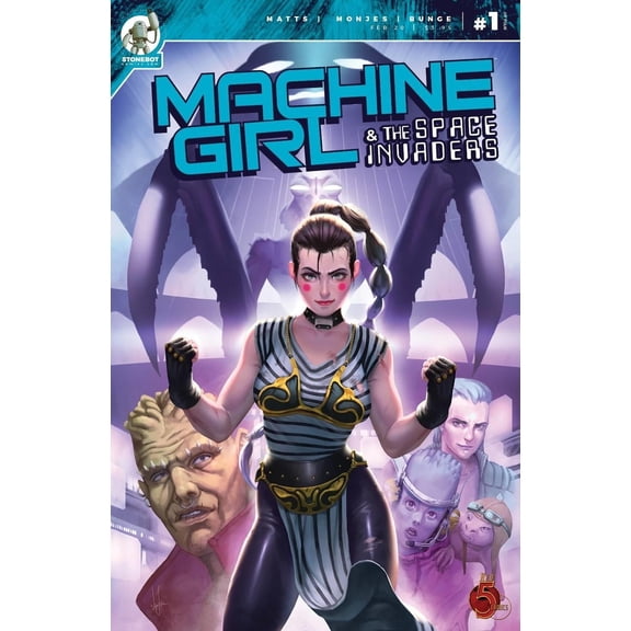 Machine Girl & Space Invaders #1 () Red 5 Comics - Stonebot Comic Book 2020