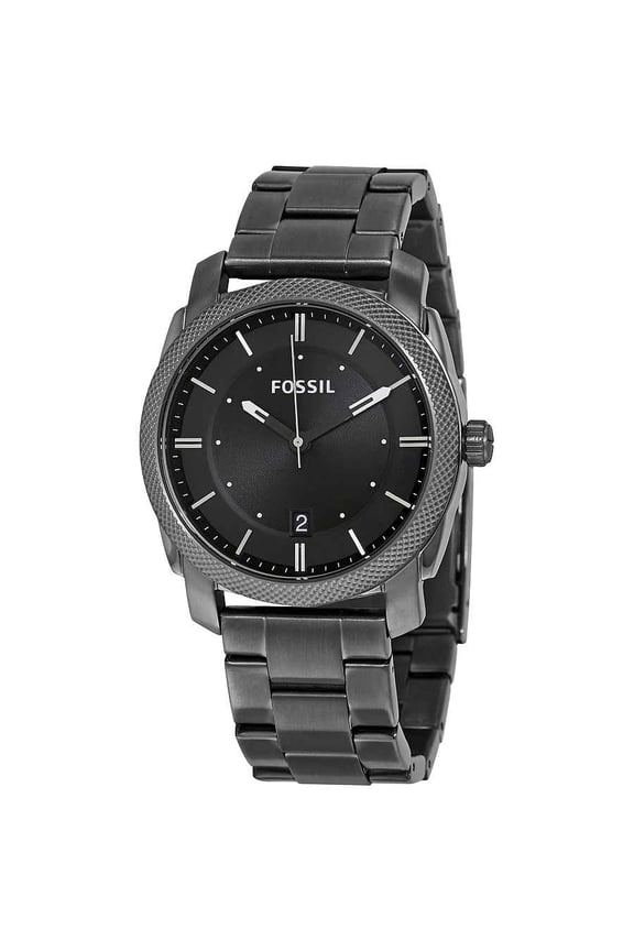 Machine, Grey Bracelet, Round Black Dial, Men's Watch FS4774