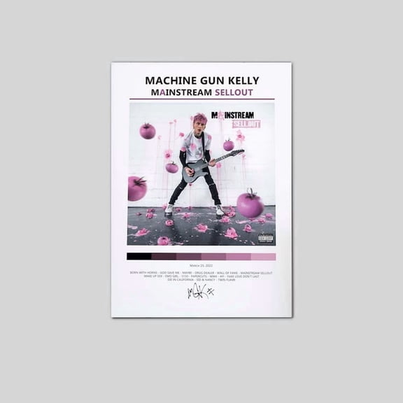 Machine Gun Kelly Album Poster Wall Decor Poster Size 24''x36'' Googate