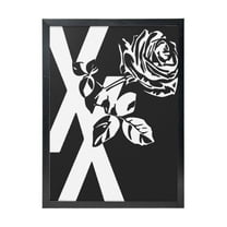 Machine Gun Kelly Black Framed Canvas Wall Art Fashion Decor, 12x16in Wall Decor For Living Room, Bedroom, Office