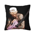 thumbnail image 1 of Machine Gun Kelly- MGK Throw Pillow Case Pillowcase Shell for Couch Sofa Home Decoration 16"x16", 1 of 9