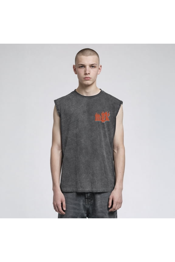 Men's MGK Lost Americana Graphic Heavyweight Muscle Tank Top, Sizes XS-3XL