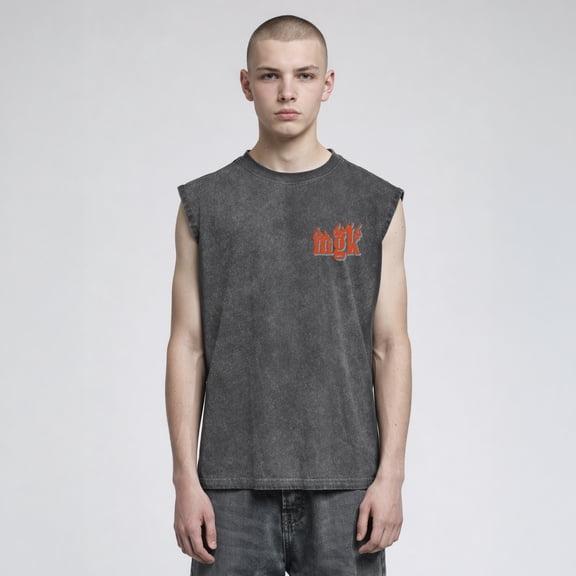Machine Gun Kelly Men's MGK Lost Americana Graphic Heavyweight Muscle Tank Top, Sizes XS-3XL