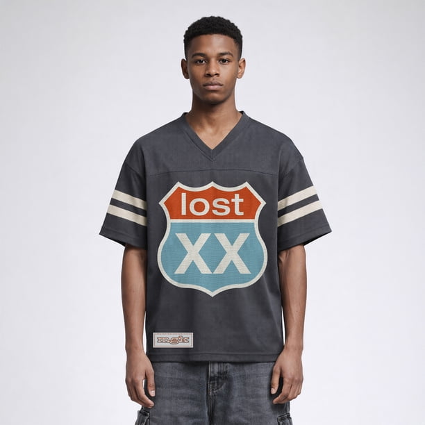 mgk LOST AMERICAN TEE Lサイズ サマソニ マシンガンケリー Machine Gun Kelly Men's MGK Lost Americana Jersey Tee, Sizes S-3XL