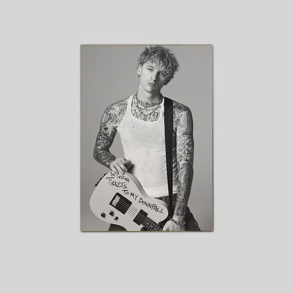 Machine Gun Kelly Poster | MGK Wall Art | Rap Rock Music Print | Punk Aesthetic Poster | Celebrity Decor | Music Fan Gift Poster Size 24''x36'' The Golden Shop