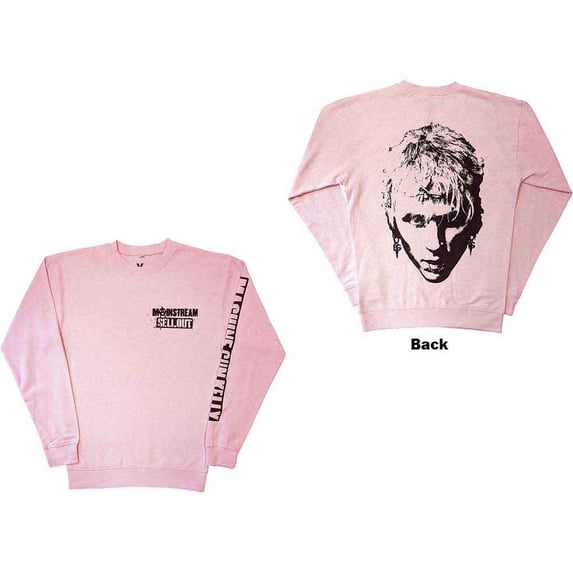 Machine Gun Kelly Unisex Sweatshirt: Pink Face (Back & Sleeve Print) (X-Large)