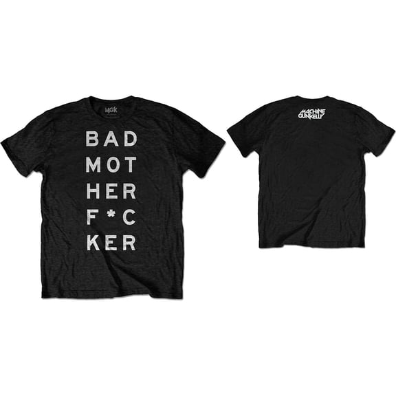 Machine Gun Kelly Unisex T-Shirt Bad Mo-Fu (Back Print) (Medium)