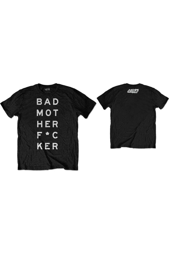 Machine Gun Kelly Unisex T-Shirt Bad Mo-Fu (Back Print) (XX-Large)