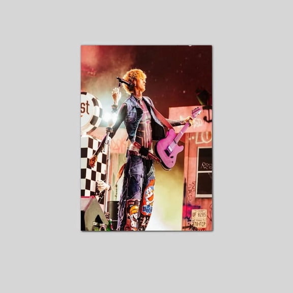 Machine Gun Kelly on stage poster concert poster, gift for fan Poster Size 24''x36'' Googate