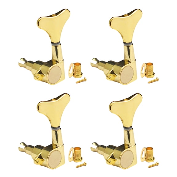 Machine Head Replacement for Electric Bass Guitar, Precisions Instrument Guitar Bass Tuners Sealed Bass Tuning Key Pegs