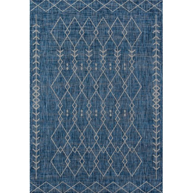 Machine Made Blue Blue Indoor/Outdoor Rugs - image 1 of 5