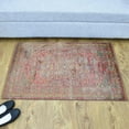 thumbnail image 1 of Machine Made Polyester 1'8''x2'10'' Durable Indoor Outdoor Rectangular Washable Oriental Pattern Footmat MFM060, 1 of 6