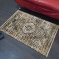 thumbnail image 1 of Machine Made Polyester 1'8''x2'10'' Durable Indoor Outdoor Rectangular Washable Oriental Pattern Footmat MFM091, 1 of 6