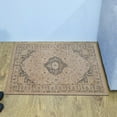 thumbnail image 1 of Machine Made Polyester 2'x3'10'' Durable Indoor Outdoor Rectangular Washable Oriental Pattern Footmat MFM076, 1 of 6