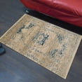 thumbnail image 1 of Machine Made Polyester 2'x3'10'' Durable Indoor Outdoor Rectangular Washable Oriental Pattern Footmat MFM085, 1 of 6