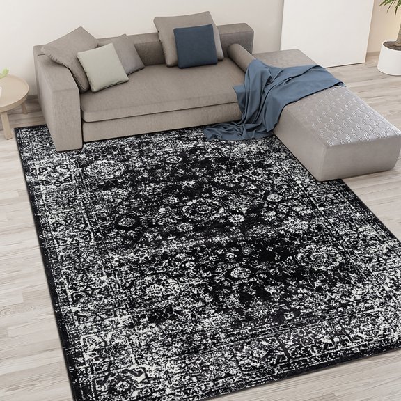 Machine Made - Transparent Latex Reverse - Family Room Setting - Multiple Sizes