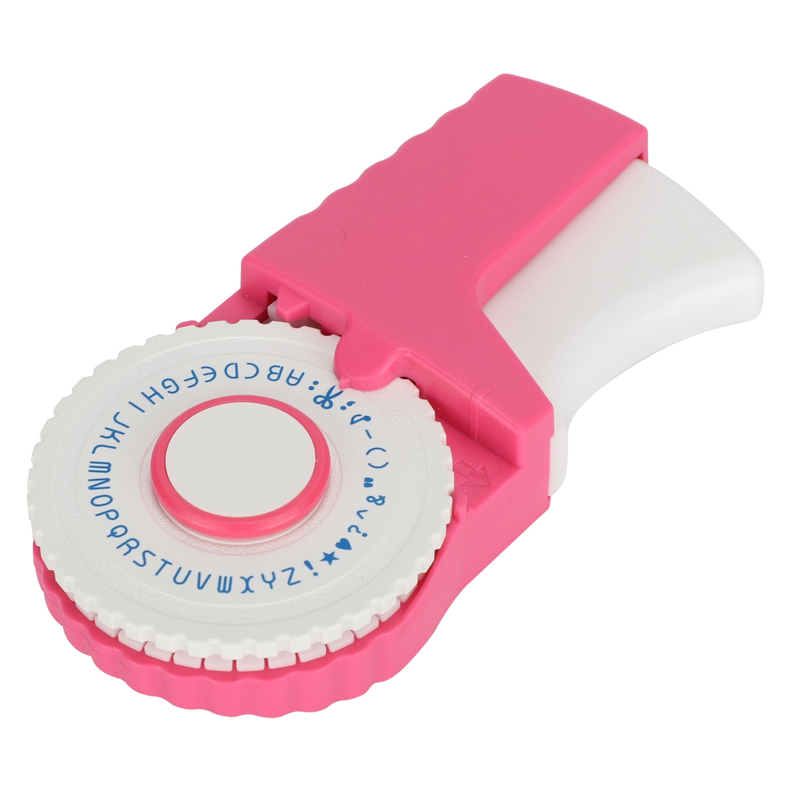 Machine Maker Embossing Manual Typewriter Label Making Embosser DIY Office Supplies Pink E303