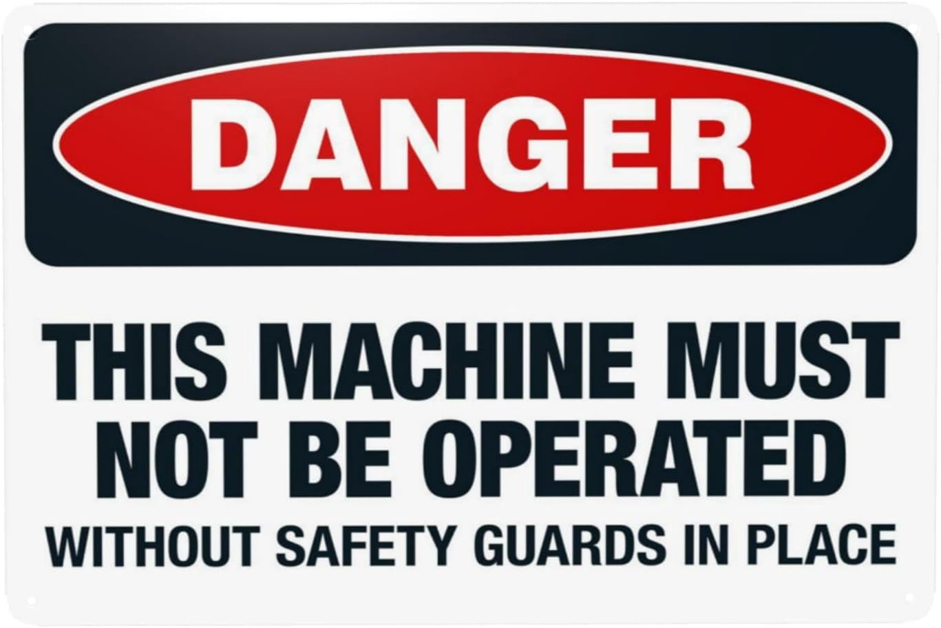 This Machine Must Not Be Operated Without Safety Guards In Place ...