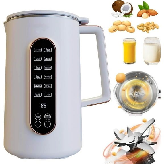 Machine Nut Milk Maker Machine 33oz Soymilk Oat Almond Milk Maker Machine 8 In 1 Automatic Nut Milk Maker Milk Machine No Straining