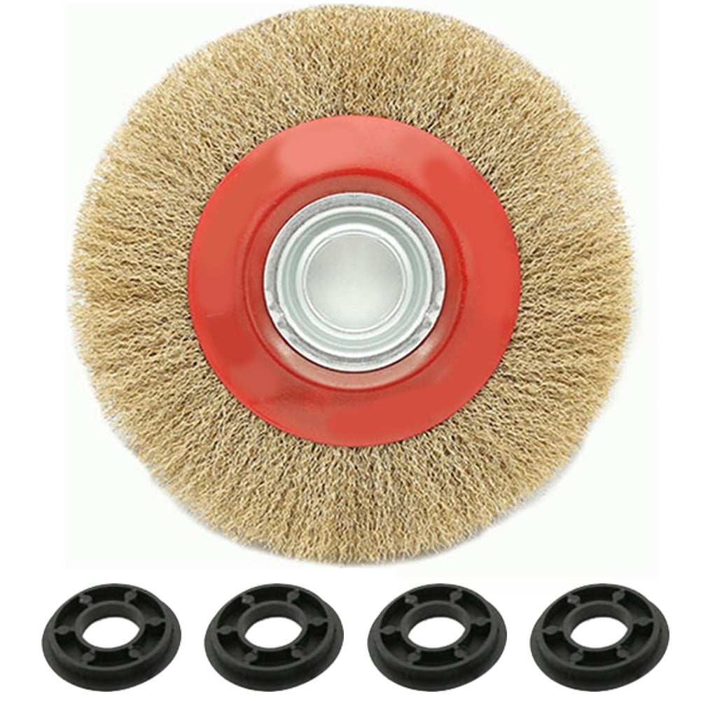 Machine Parallel Copper Plated Polished Steel Wire Wheel Stainless