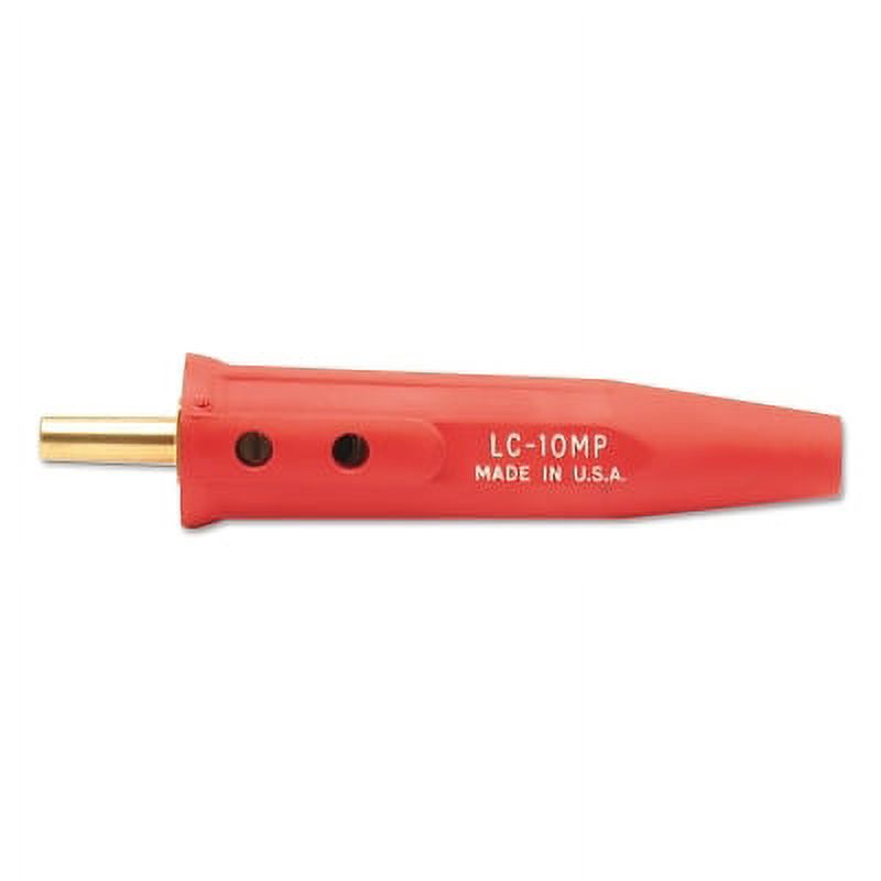 Machine Plug, Single-Oval-Point Screw Connection, 1/0-4 Cap., Red, Le ...