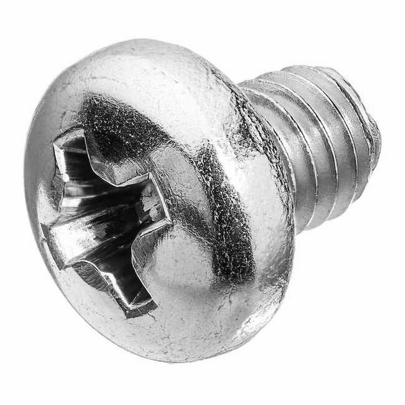 M3-0.50 x 5 mm Phillips Pan Machine Screw, Passivated 316 Stainless Steel, 100 PK