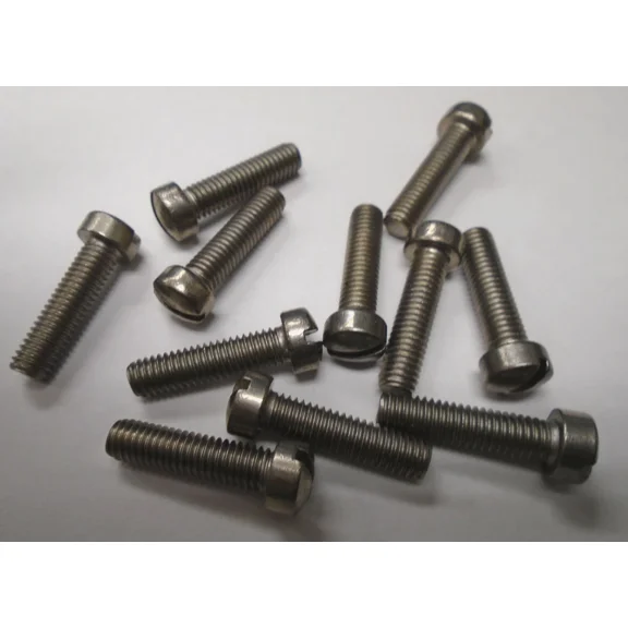 Machine Screws #10/32 X 3/4" Slotted Fillister Head Stainless Steel 25Pcs #4446