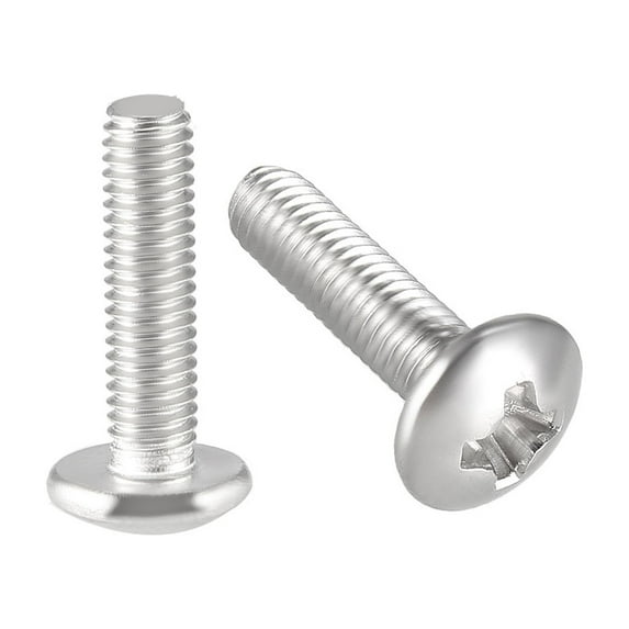 Unique Bargains Machine Screws, M3x12mm Phillips Screw, 304 Stainless Steel, Fasteners Bolts 30Pcs