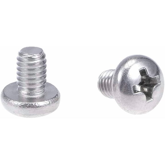 (M4x6mm)Machine Screws Pan Phillips Cross Head Screw 304 Stainless Steel Fasteners Bolts 20Pcs