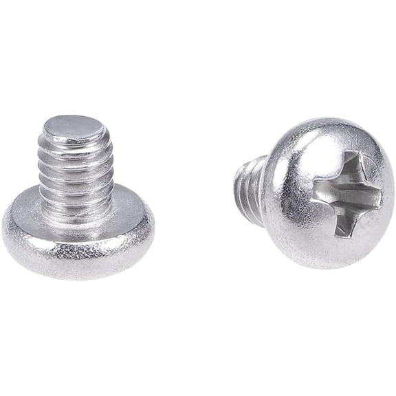 (M4x5mm)Machine Screws Pan Phillips Cross Head Screw 304 Stainless Steel Fasteners Bolts 20Pcs