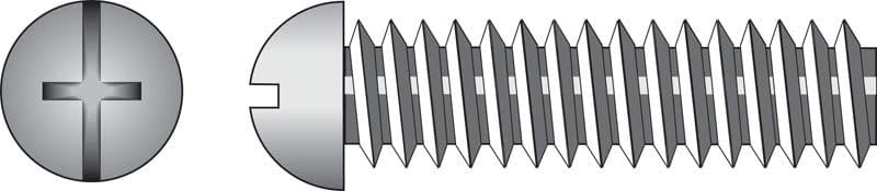Machine Screws, Slotted Round Head, Zinc-Plated, 8-32 x 1-1/2-In., 100-Pk.