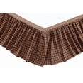 thumbnail image 1 of VHC Brands Prescott Plaid Cotton Rustic Split Corners Gathered Accessory, King Bed Skirt 78x80x16, 1 of 2