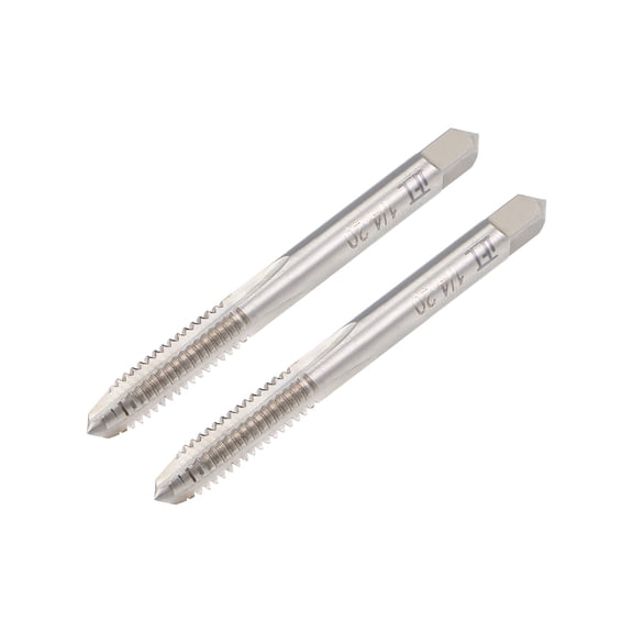Machine Tap 1/4-20 BSW Thread Pitch 3 Straight Flute H2 High Speed Steel 2pcs