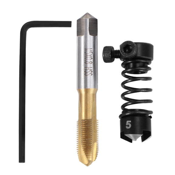 Machine Tap Chamfer Device Tapping-chamfer Integrated Tool (Black)