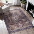thumbnail image 1 of Machine Washable 3x5 Polyester Rug | In Living Spaces & Entryways | Low-Pile, Easy to Maintain, 1 of 3