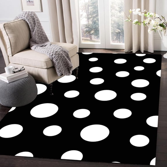 Machine Washable Area Rug Living Room Rug Indoor Accent Rug Modern Abstract Low Pile Carpet Distressed Throw Rug Bedroom Office Dining Room Non Slip