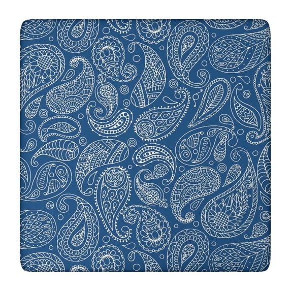Machine Washable Bohemian Tablecloth 36x36 Inch Square Floral Cover with Elastic Hem for Easy Care and Lasting Use
