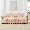 thumbnail image 1 of Reversible Patchwork Furniture Protector, Machine Washable Slipcover, Sofa, Dusty Rose, 1 of 6