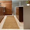 thumbnail image 1 of Machine Washable Custom Size Runner Rug Solid Scroll Floral Beige Color Slip skid Resistant Latex Back Rug Runner Customize Length By Feet and 25.5" Width, 1 of 10