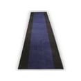 thumbnail image 1 of Machine Washable Custom Size Solid Bordered Black Navy Runner Rug Cut to Size Indoor Hallway Rug Runners Customize by Feet and 25.5 inches Width Pick Your Own Lenght By Feet Runner Rugs, 1 of 3