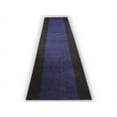 thumbnail image 1 of Machine Washable Custom Size Solid Bordered Black Navy Runner Rug Cut to Size Indoor Hallway Rug Runners Customize by Feet and 25.5 inches Width Pick Your Own Lenght By Feet Runner Rugs, 1 of 3