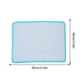 thumbnail image 1 of Machine Washable Dog Bed Car Seat Pet Cool Mat, Ice Silk Cooling Cushion for Dogs Cats, Washable Pet Blanket for Sofa Floor Bed, 30x30cm, 1 of 3