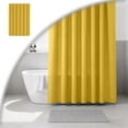 thumbnail image 1 of Machine Washable Fabric Shower Curtain Liner, Hotel‑Grade Waterproof Cloth Shower Liner with Hooks, Reusable Breathable Bathroom Shower Curtain, 1 of 5