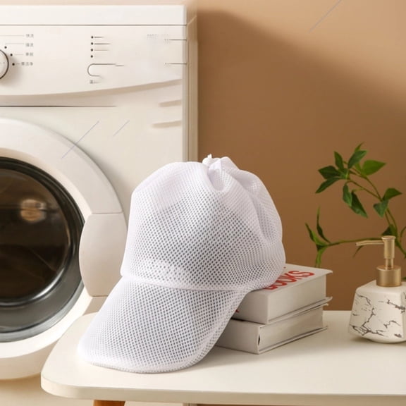 Machine-Washable Hat Saver Bag (Anti-Deform Mesh Protector, Laundry Shell), Anti-Deformation Hat Washing Bag For Machine, Special Net Bag For Laundry, Meiiso