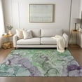 thumbnail image 1 of Addison Rugs Chantille Indoor/Outdoor Contemporary Watercolors Green Washable Rectangle Rug, 8' x 10', 1 of 6