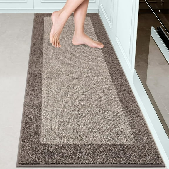 Machine Washable Kitchen Rug 24" x 70", Non Slip Kitchen Mat for Floor, Absorbent Entrance Runner Rug for Bedroom, Hallway, Bathroom, Door (Roll Packing)
